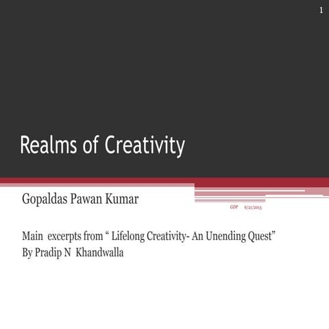 Realms of  Creativity  