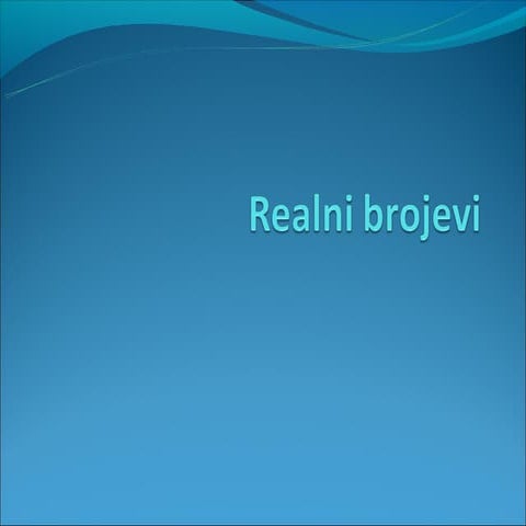 Realni brojevi (8.razred)