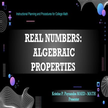 KPPReal Number Algebraic Properties.pptx