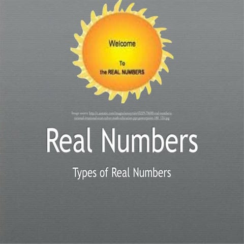Real numbers