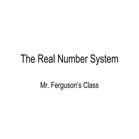 Realnumbersystemnotes