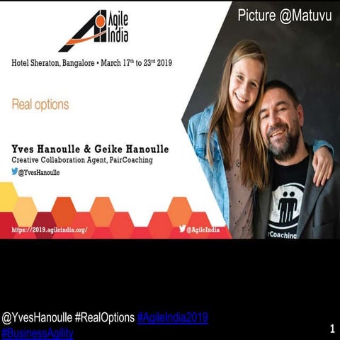 Real Options agile India 2019