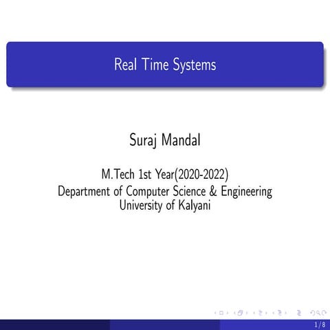 Real Time Systems