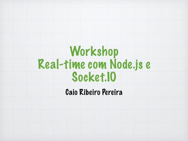 Realtime com node.js e socket.io