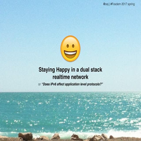 Realtime communication over a dual stack network