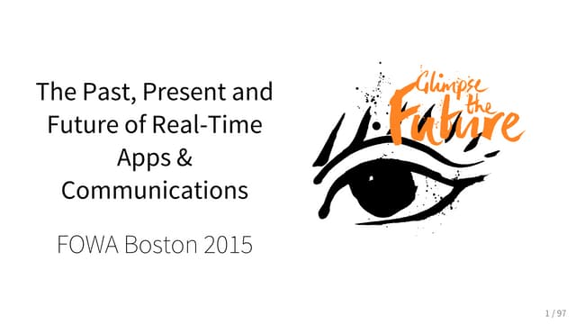 The Past, Present and Future of Real-Time Apps and Communications