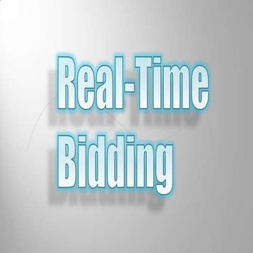 Real time bidding by Danil Melnikov