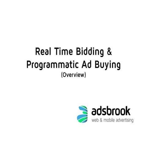Real Time Bidding & Programmatic Ad Buying   