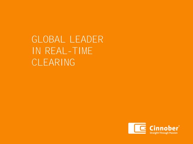 Global leader in real-time clearing