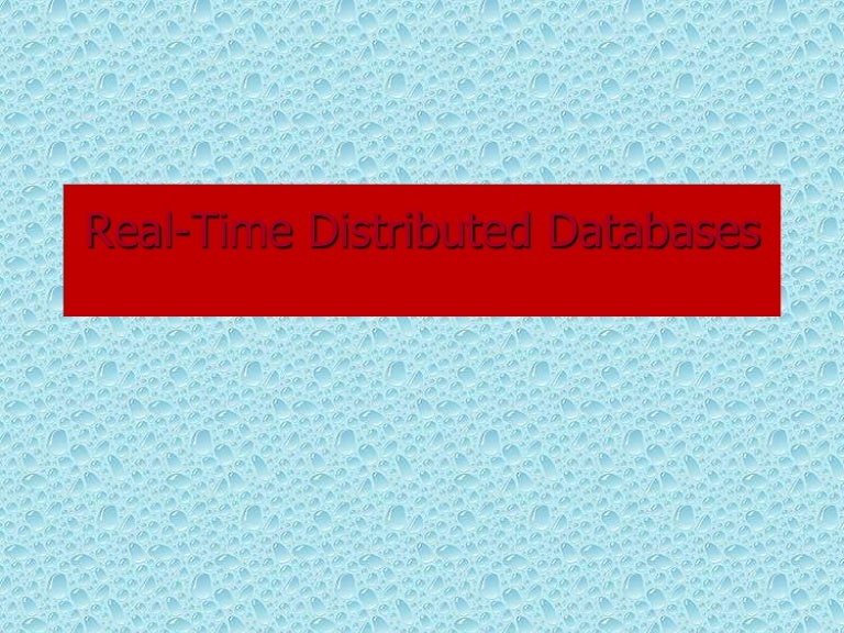 Real time database