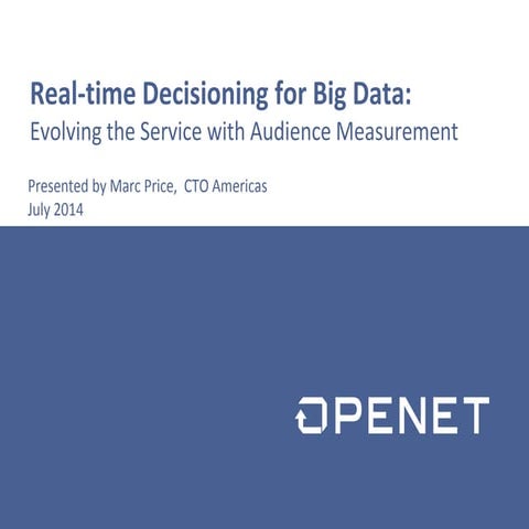 Real-time Decisioning for Big Data