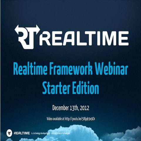 Realtime Framework Webinar - Starter Edition | PPTX