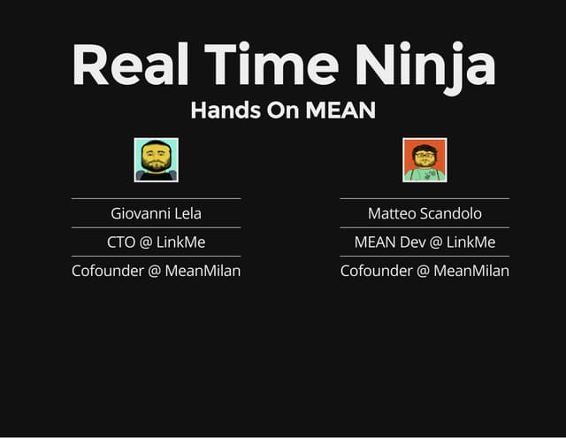 Real timeninja - Codemotion 2015 Roma