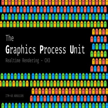 GPU Pipeline - Realtime Rendering CH3