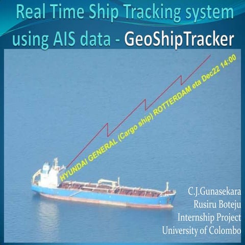 Real time ship tracking system using ais data