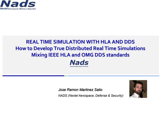 Real time simulation with HLA and DDS