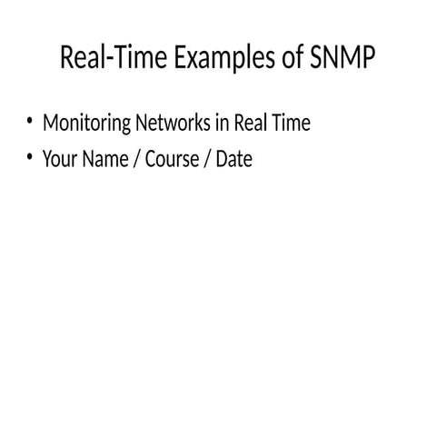 Oracle Enterprise manager SNMP and Exadata | PPTX