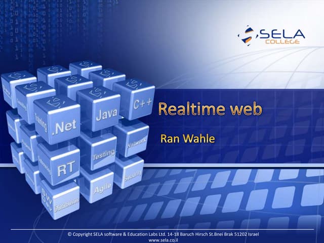 Realtime web experience with signalR
