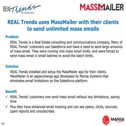 Real Trends Uses MassMailer with their Clients