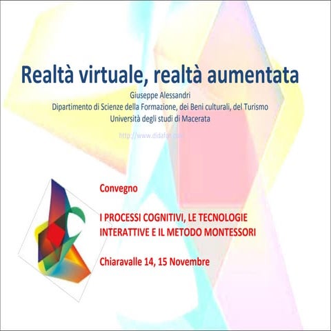 Realtà virtuale, realtà aumentata