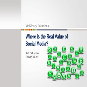 The real value of social media