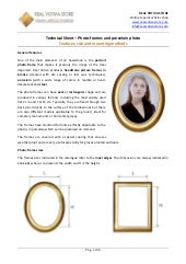 Technical Sheet – Photo-frames and ...