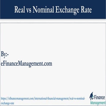 Real vs Nominal Exchange Rate