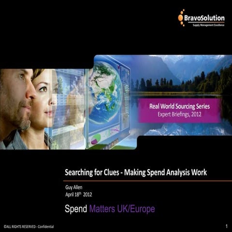 Real world sourcing - Making Spend Analysis Work