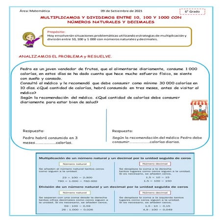 áRea matemática 10 de setiembre 