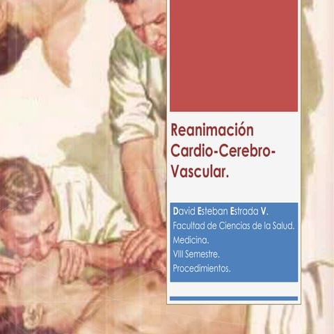 Reanimación cardio pulmonar.