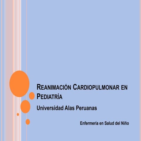 ReanimacióN Cardiopulmonar En PediatríA