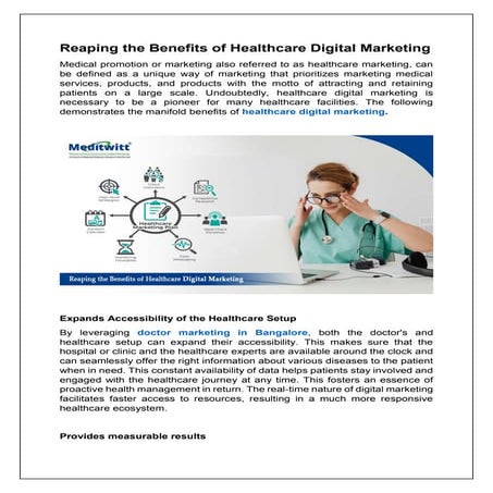 Healthcare Marketing Services-Viriamarketing | PDF