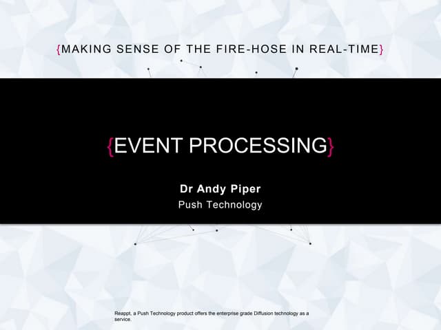 Reactconf 2014 - Event Stream Processing