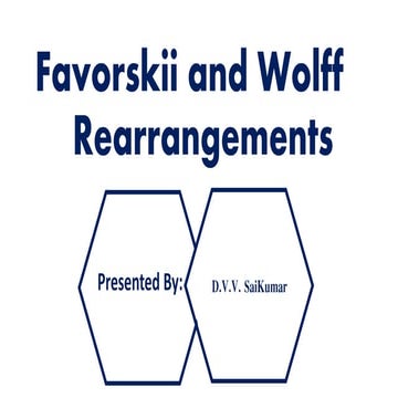 Favorskii and wolff rearrangement seminar