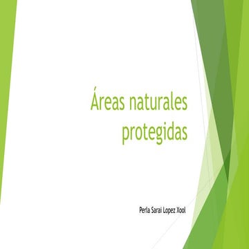 áReas naturales protegidas