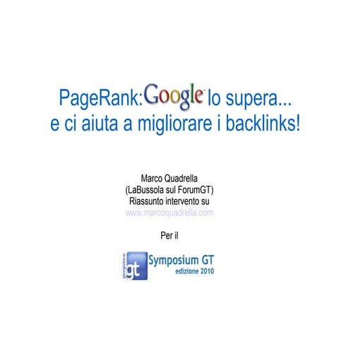 Reasonable surfer: Google evolve il PageRank.