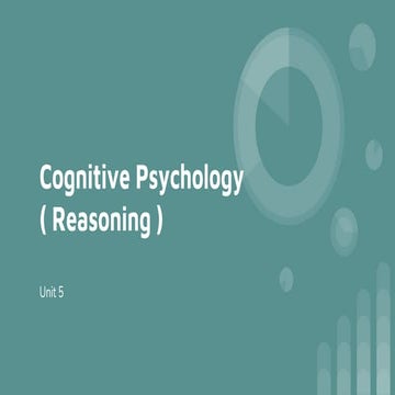 Reasoning - Cognitive Psychology.pptx