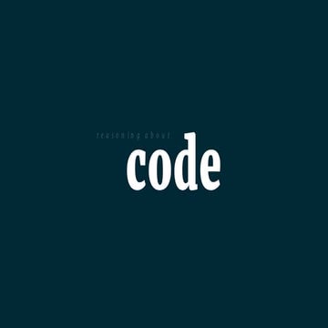 Reasoning about Code with React