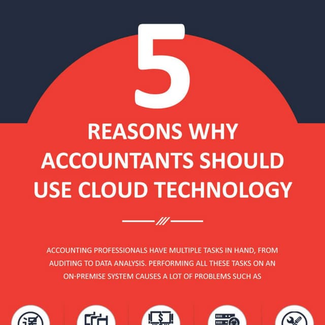Top 5 Reasons Why Accountants Should Use Cloud Technology Infographic
