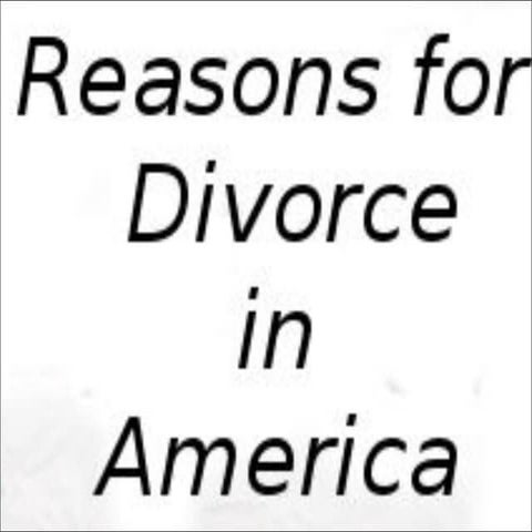 Reasons for divorce in america