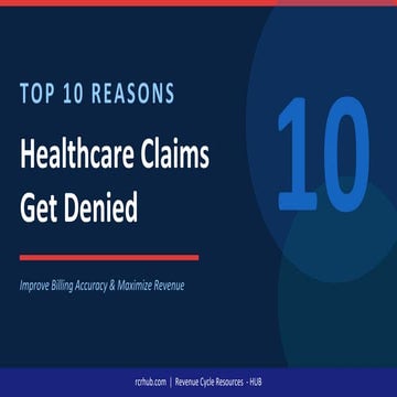 Reasons why Healthcare Claims Get Denied.pdf