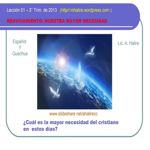Reavivamiento nuestra mayor necesidad