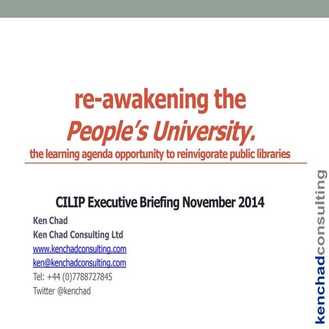 Reawakening the people's university