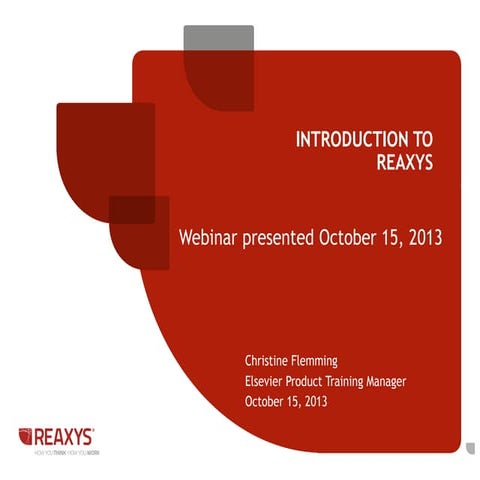 Introduction to Reaxys | PPTX
