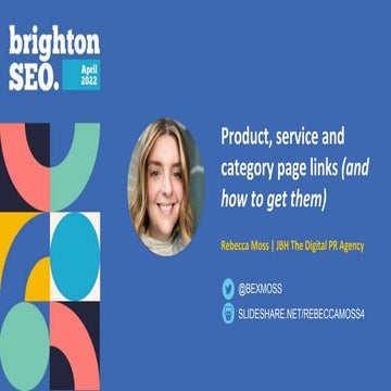 Product, service and category page links (and how to get them) - Rebecca Moss...