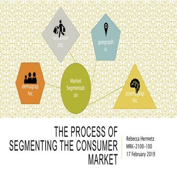 Process of Segmenting the Consumer Market