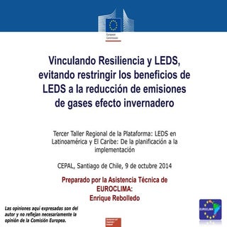 Vinculando Resiliencia y LEDS, evit...