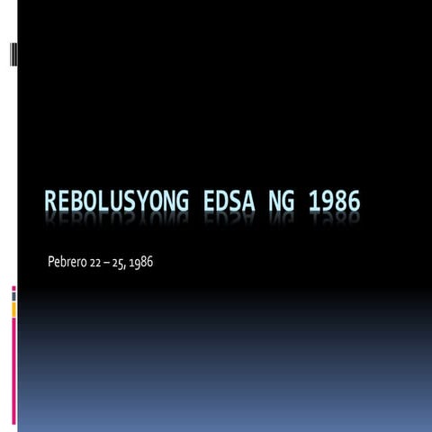 Rebolusyong edsa ng 1986