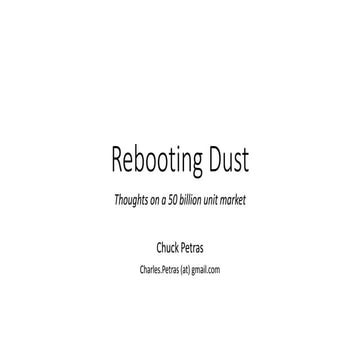 Rebooting Dust - Thoughts on a new marketing campaign
