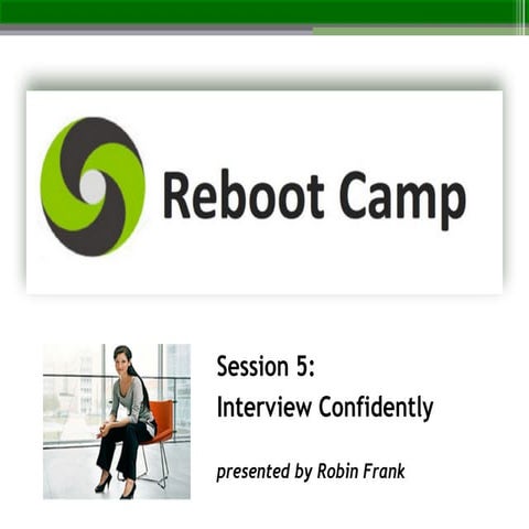 Reboot Camp Session 5: Interview Successfully